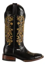 Comprar Bota Vaquera Para Dama 100% Piel Floter Tubo Tallos Arena