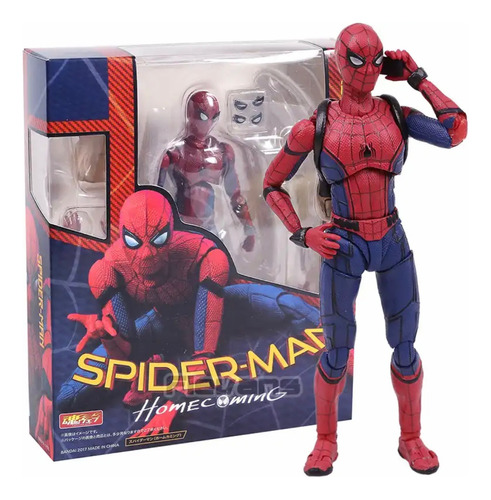 Spiderman Home Coming Full Articulable Poseable Hombre Araña