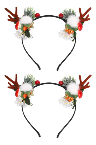Diadema Navideña Para El Pelo, 2 Unidades, Estilo Hada, Lige