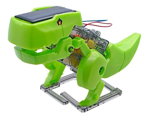 Robot Solar 4 En 1 Radox 870-262 Dinosaurio Insecto Rex Color Verde