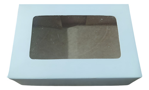 Cajita Carton Souvenirs, Bombones 10x7x4 Cm X25u Blanco