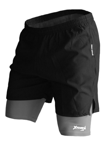 Imagen 1 de 4 de Short Deportivo Hombre Runner Con Licra