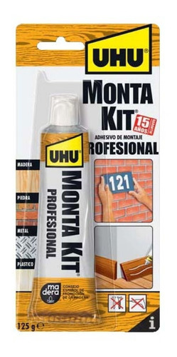 Adhesivo De Montaje Uhu Profesional 125g