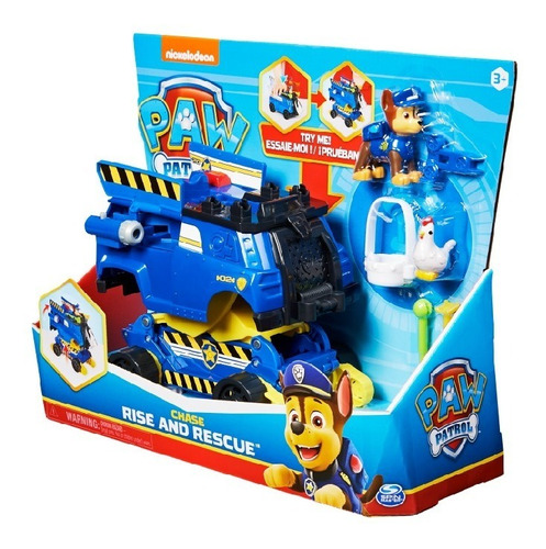 Paw Patrol Vehículo Transformable Con Figura Y Accesorios