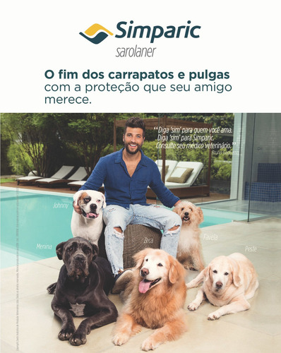 Imagem 9 de 9 de Antipulgas Simparic 10mg - Cães De 2,6 A 5kg - 1 Comprimido