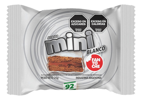 60 Alfajores Fantoche Mini Blancos Glaseados