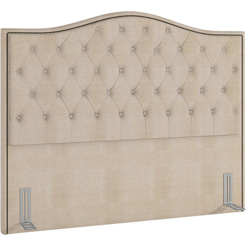 Cabeceira Cama Box Queen Quarto 160cm Grécia Linho Creme