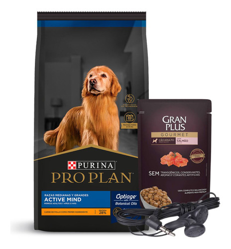 Ración Proplan Perro Senior Active Mind 15 Kg + Obseq, + Env