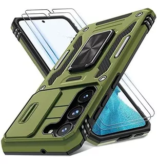 Funda Deerlamn Magnetic Rotated Para Galaxy S23 Verde Oliva