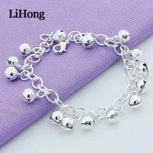 Pulsera De Plata De Ley 925 Para Niña, Brazalete Bonito De P