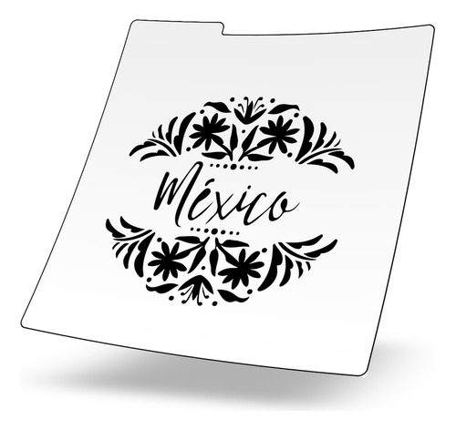 Stencil Reusable Galletas - Fiestas Patrias Mexico Bordado