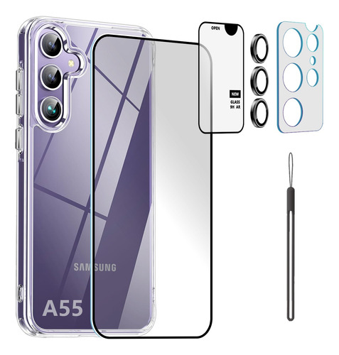 Kit Funda Transparente Para Serie Samsung Galaxy A +micas Hd