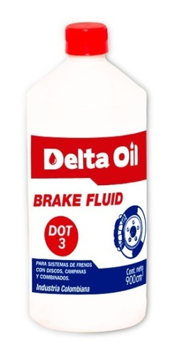 Liquido Para Freno Delta Brake Dot 3 - Caja X 12 Cuartos