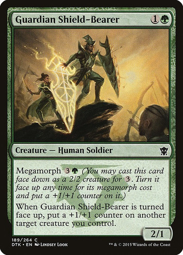 Carta Magic Guardian Shield-bearer Dragons Of Tarkir Mtg