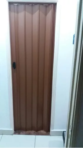 puerta plegable pvc marrón vitesse 80cm