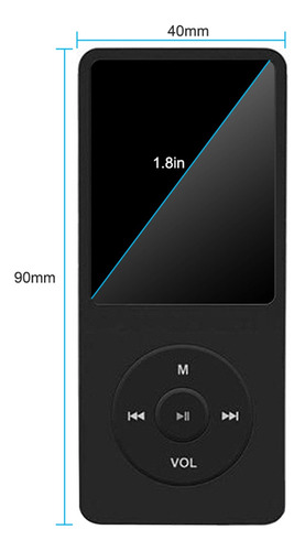 Imagem 4 de 5 de Mp3/mp4 Player 64 Gb Music Player 1.8 Tela Portátil Mp3
