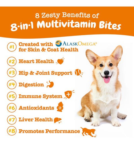 Tratamientos Multivitamínicos Para Perros Zesty Paws, Glucos
