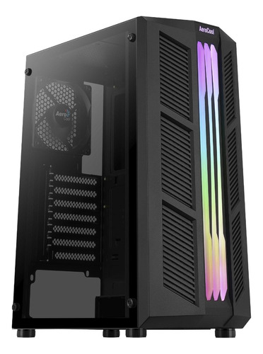 Gabinete Gamer Aerocool Prime Rgb Vidro Temperado Mid Tower