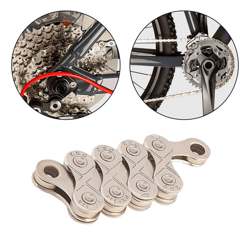 Cadena De Bicicleta Sólida 116 Enlaces Cadenas De 11s