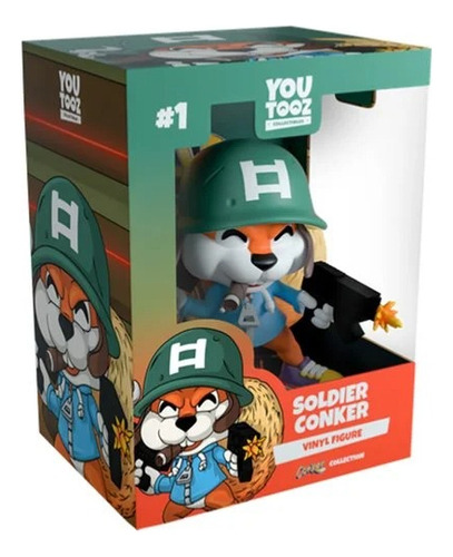 Conker Soldado - Conker´s Bad Fur Day - Figura Youtooz Games