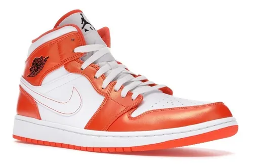 Zapatillas Air Jordan 1 Mid Se Naranja Originales