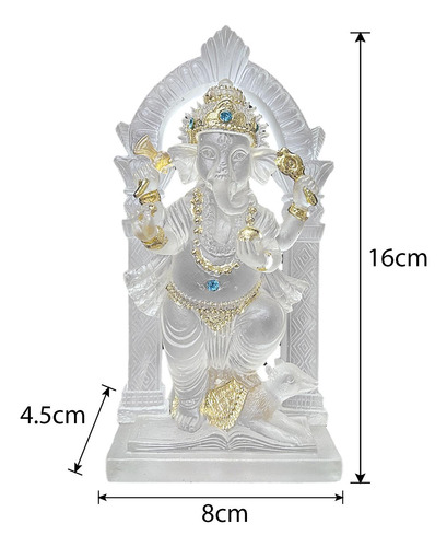 Elefante Estátua Mini Ganesh Estátua Resina Ornamento