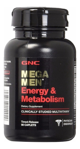 Multivitamínico Gnc Men Energy & Metabolism 90 cápsulas Sabor Sem Sabor