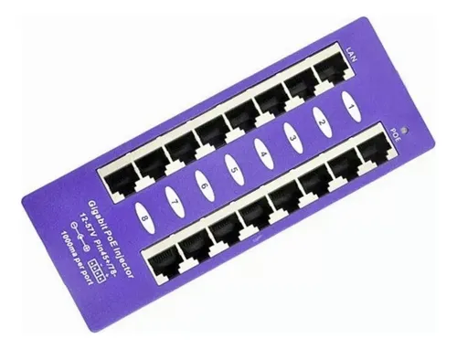 ' Switch Poe Gigabit 8 Puertos For Ubiquiti Mikrotik