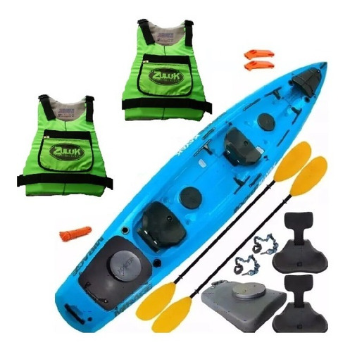 Combo Kayak Rocker Mirage Remos Chalecos Tambucho Butaca