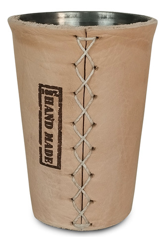Copo Cuia Terere Chimarrão De Inox Revestimento Couro 250ml
