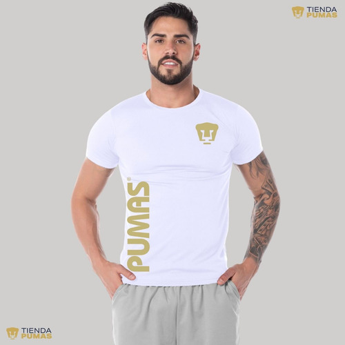 Playera Deportiva Hombre Dryfit Pumas Unam Retro Dorado Vini