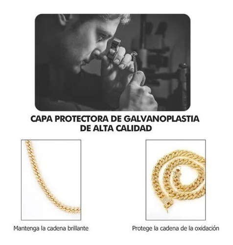 Collar Dorado De Zirconio De Collar Estilo Cubano