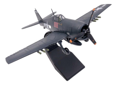 Diecast F6f Fighter Aircraft 1/72 Scale Usa Airline Model W