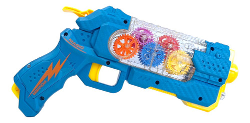 Pistola Con Luces Y Engranajes Fuerza Galáctica Duende Azul 