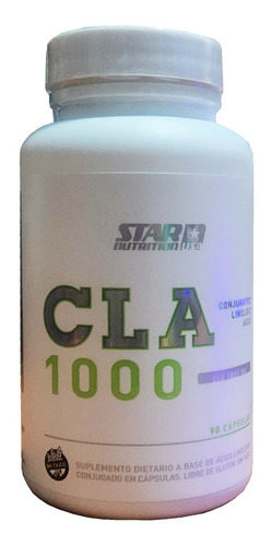 Cla Star Nutrition 90 Soft Gel Quemador De Grasa Regulador