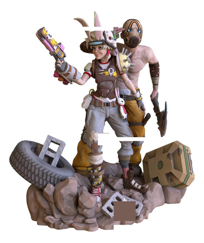 Borderlands Tiny Tina Y Psycho Archivo Stl Para Impresión 3d