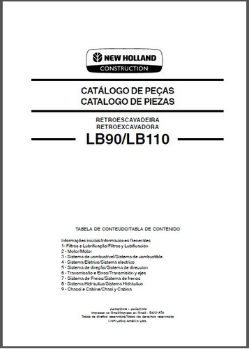 Catálogo De Peças New Holland Lb90