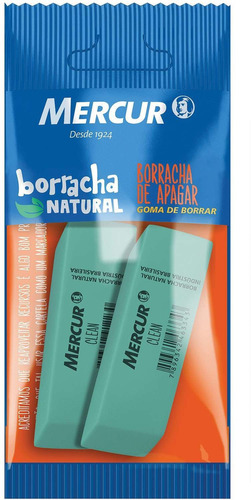 Borracha Clean Pull Pack 2 Uni. Mercur 06499