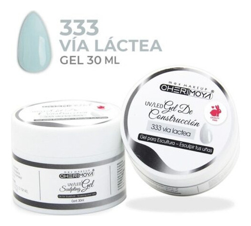 Gel De Construccion Uv/led Cherimoya 30g Uñas Esculpidas Color 333 Via Lactea