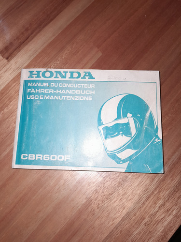 Antiguo Manual Honda Cbr 600 F
