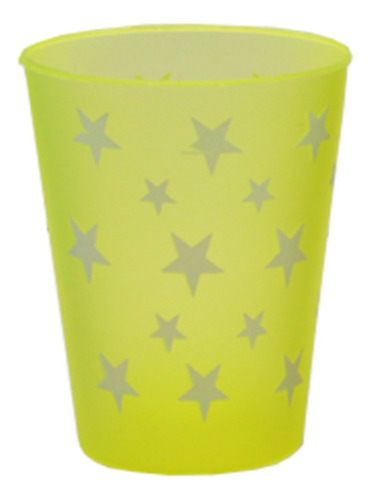 Vasos Lunares Estrellas Plástico Cotillón Infantil X 50 U.