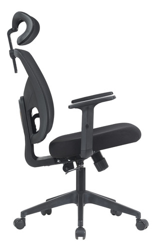 Cadeira Ergonômica Escritório Presidente Mesh Sistema Relax Cor Preto Material Do Estofamento Tecido