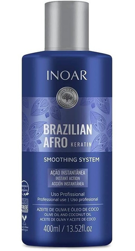 Inoar Brazilian Afro Keratin - Tratamiento Alisador De Cabel