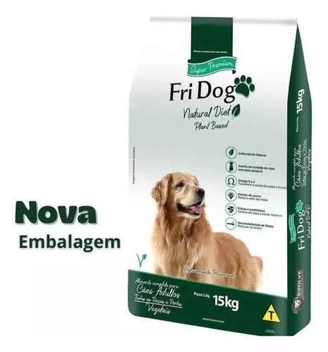 Ração Para Cachorro Fridog Premium Vegetariana 15kg