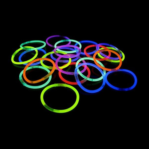 Imagen 1 de 3 de 50 Pulseras Fluor Glow Luminosas Fiesta Neón