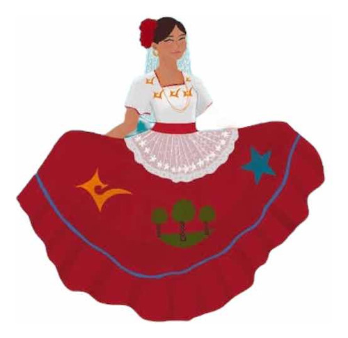 Traje Típico De Quintana Roo Juvenil Baile Regional Escolar