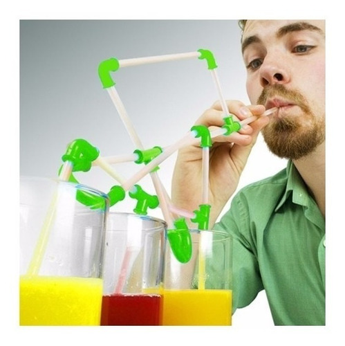 Popotes Armables Crea Curvas Dobla Toma En 3 Vasos Y Mas