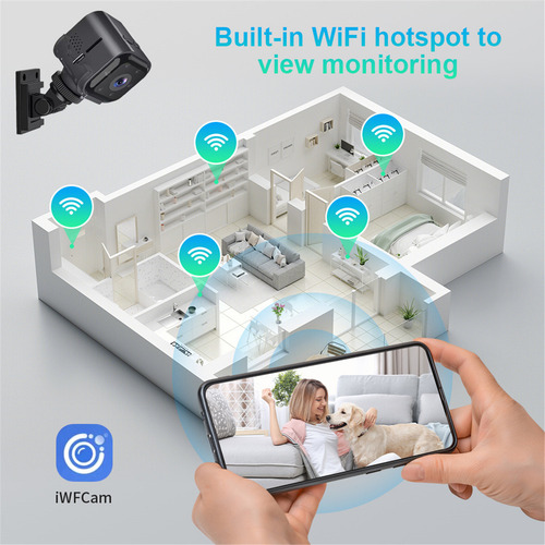 Cámara Wifi As03: Bajo Consumo, Visión Nocturna Hd, Hogar/