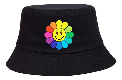 Gorro Pesquero J Balvin Negro Sombrero Pescador Bucket Hat 