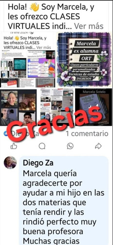 Hola! Soy Marcela, Y Les Ofrezco Clases Virtuales Individ